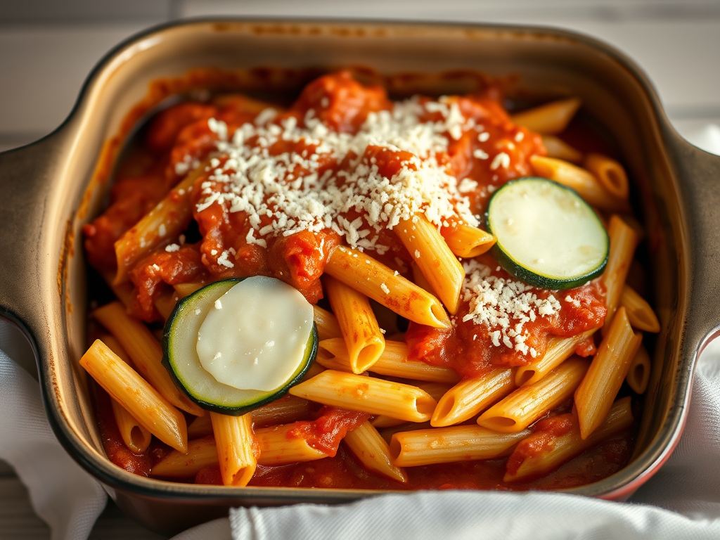 Recette Réconfortante : Pâtes au Four avec&nbsp;Courgettes