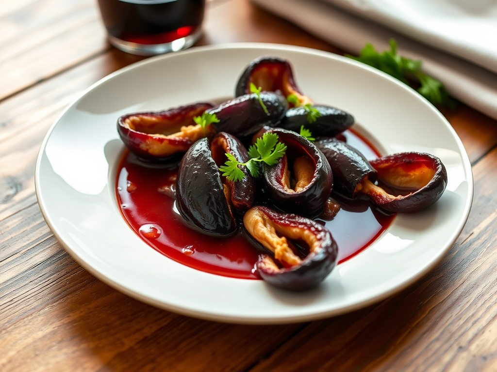 Recette Seiches au Vin&nbsp;Rouge