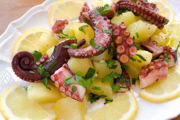 salade de poulpe et pommes de&nbsp;terres