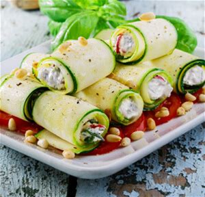 roulées de courgettes